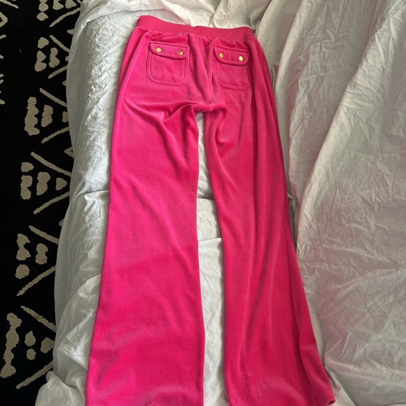 Juicy Couture Pink Velvet Track Suit Size Small for the pants and xs jacket - Picture 3 of 5